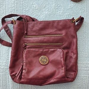Elegant Burgundy Shoulder Bag